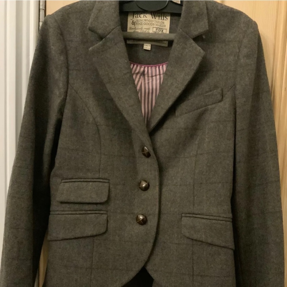 Jack Wills Tweed Blazer UK10 US 2-4 NWOT